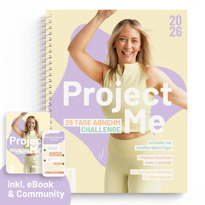 Project Me 28 Tage Abnehm Challenge Ringbuch Cover